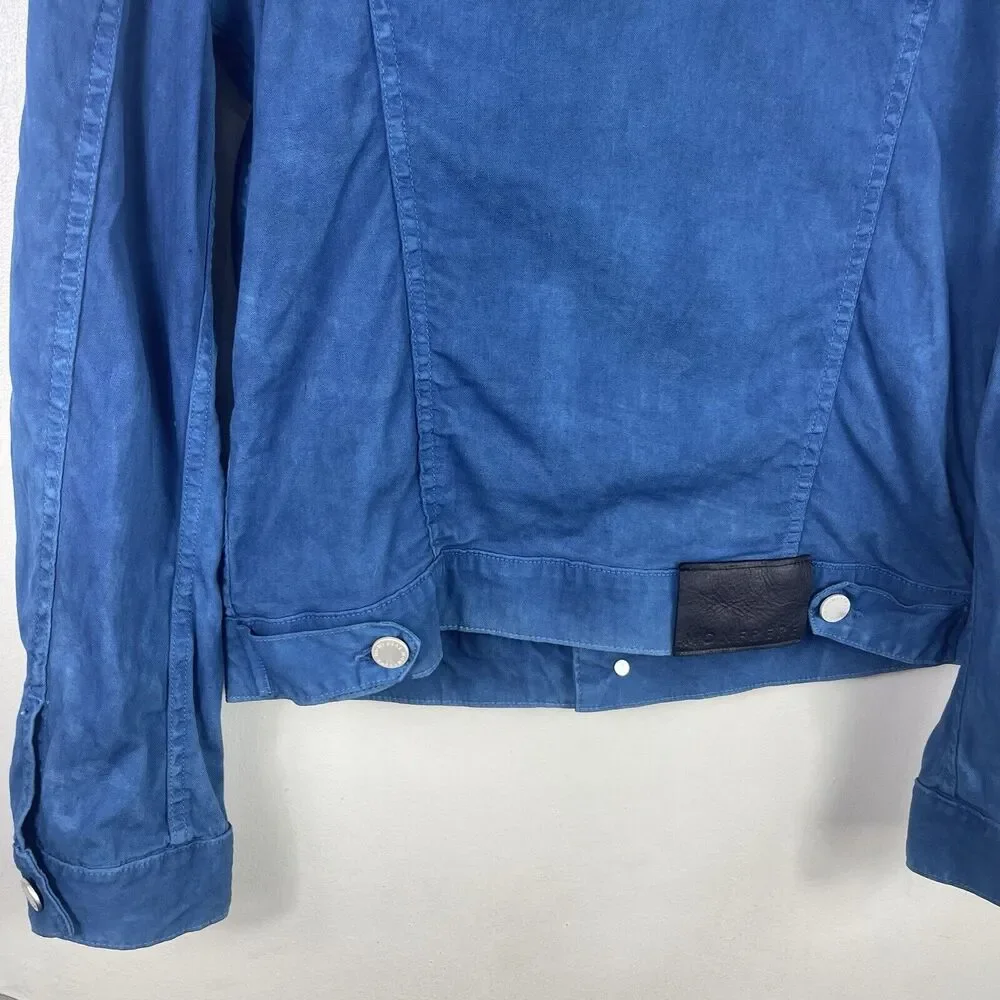Monfrère Dean Denim Jean Jacket Women Size M Indigo‎ Blue Dipped Dye Unisex